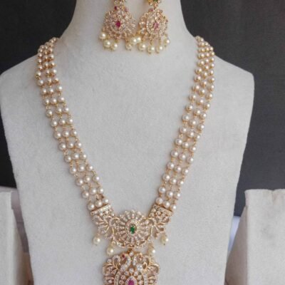 Dual Peacock Pearl Haram Set